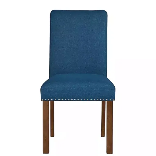 Aubrey Navy Upholstered 2-pc. Dining Chair Set