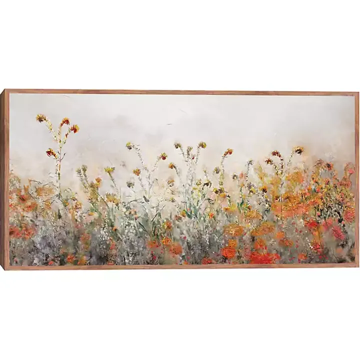 Autumn Meadow Framed Canvas Art Print