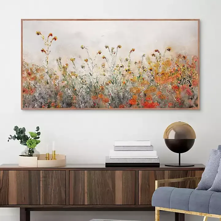 Autumn Meadow Framed Canvas Art Print