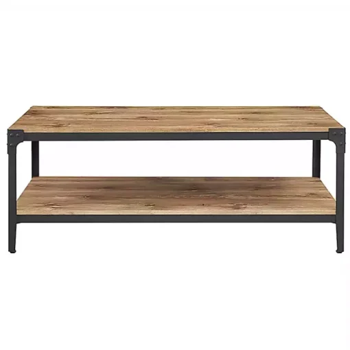 Barnwood Angle Iron Coffee Table
