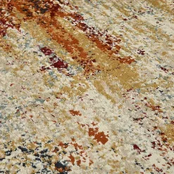 Bastia Ivory Orange Accent Rug, 2x3