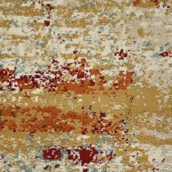Bastia Ivory Orange Area Rug, 7x9