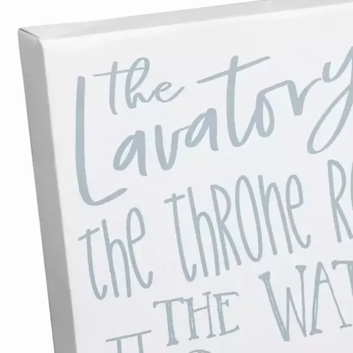 Bathroom Names Canvas Art Print