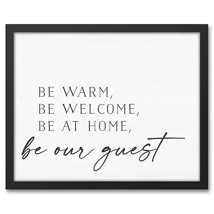 Be Warm Be Welcome Framed Canvas Art Print
