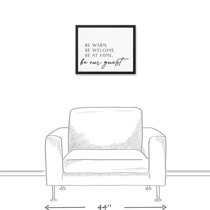 Be Warm Be Welcome Framed Canvas Art Print