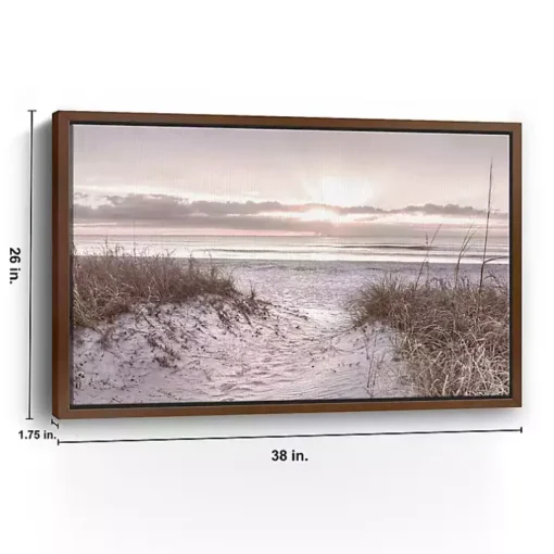 Beach Morning Blessing Framed Canvas Art Print