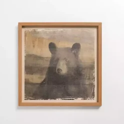 Bear Cabin Friend Framed Art Print
