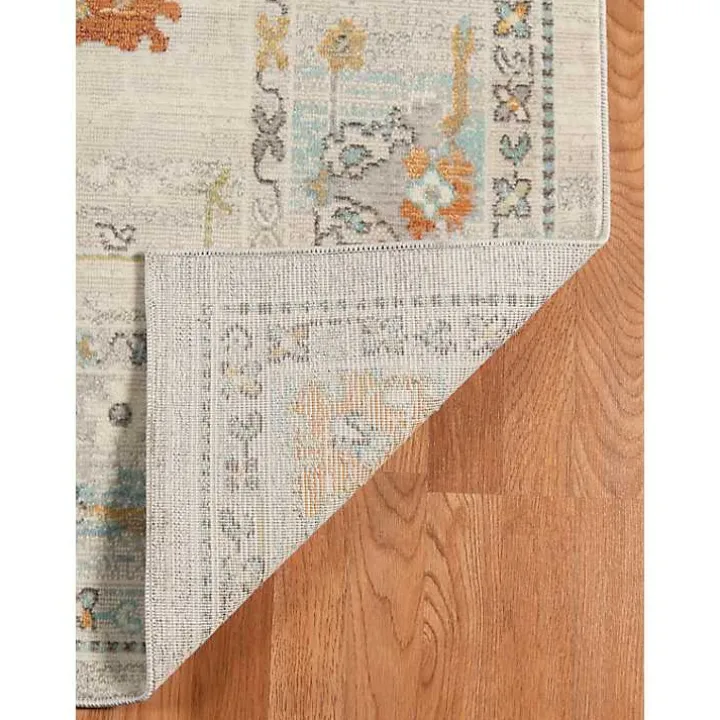 Beige Bohemian Area Rug, 7x9