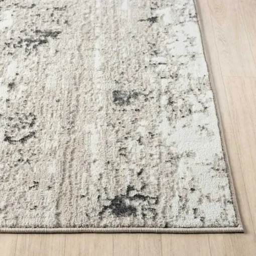 Beige Gray Indoor Area Rug, 5x7