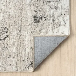 Beige Gray Indoor Area Rug, 5x7