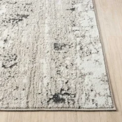 Beige Gray Indoor Runner, 2x7