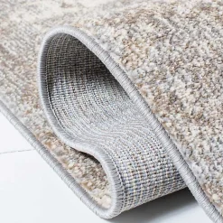 Beige Madison Abstract Area Rug, 6x6