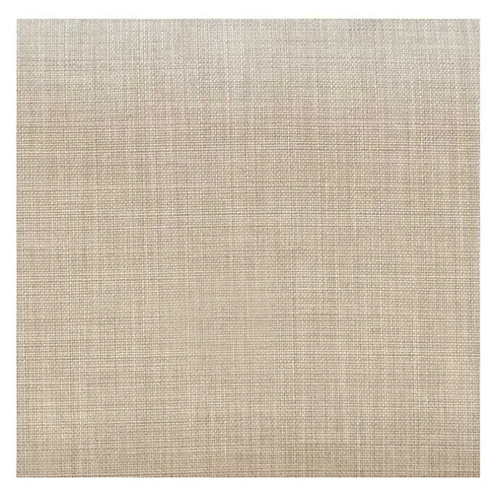 Beige Upholstered Wood Dining Chairs, Set of 2