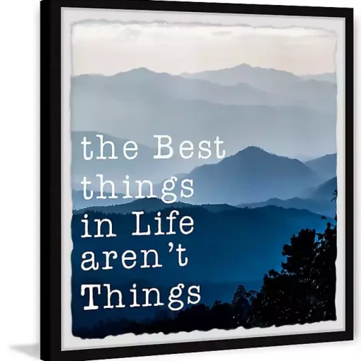 Best Things in Life Framed Wall Plaque