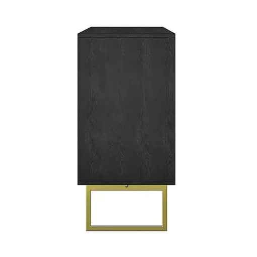 Black & Ivory Sunburst 4-Door Sideboard