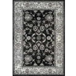 Black Alex Area Rug, 5x7