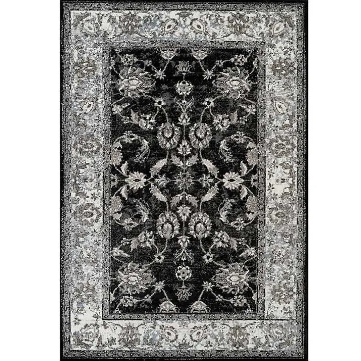 Black Alex Area Rug, 5x7