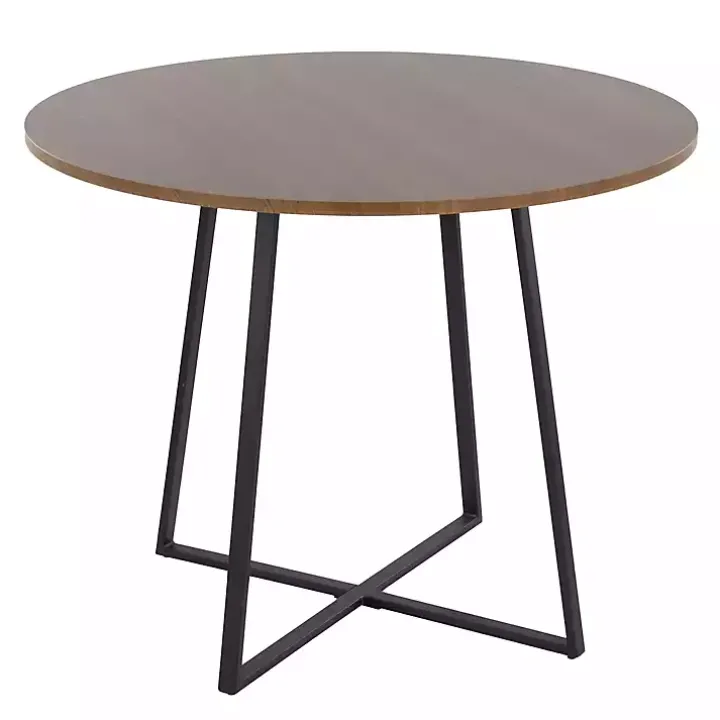 Black and Brown Canary Cosmo Round Dining Table