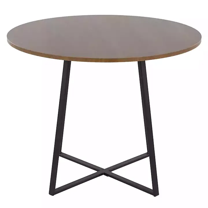Black and Brown Canary Cosmo Round Dining Table