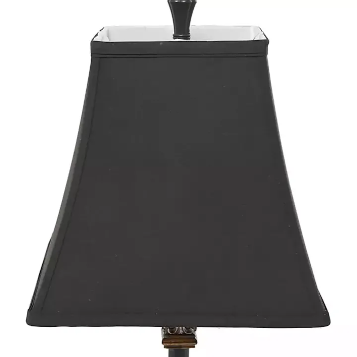 Black and Gold Fleur De Lis Buffet Lamp