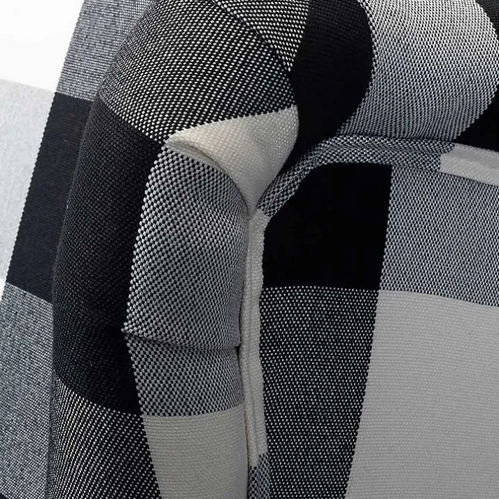 Black and White Buffalo Check Recliner