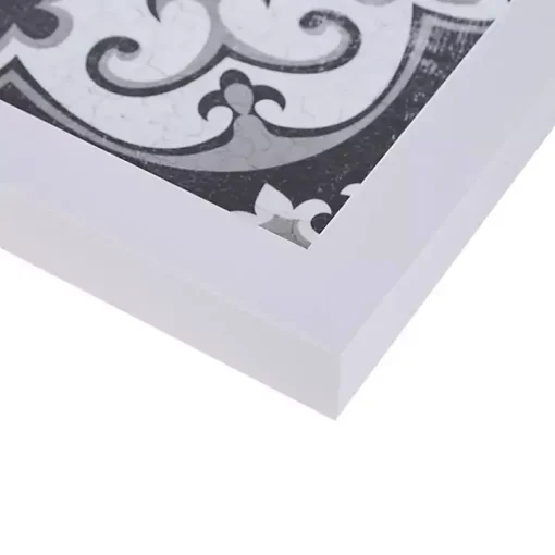 Black and White Tile Framed Art Prints, Set of 3