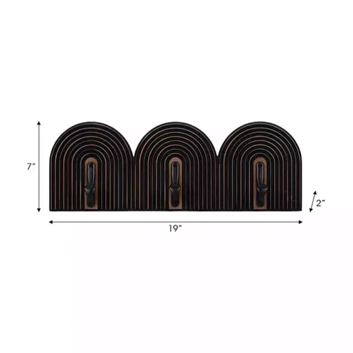 Black Arched Wall Hooks