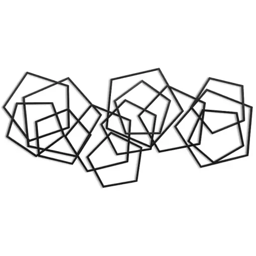 Black Astraga Pentagon Plaque