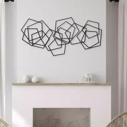 Black Astraga Pentagon Plaque