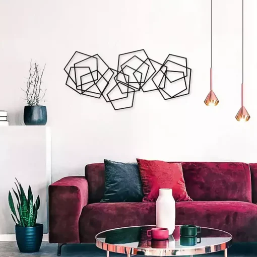 Black Astraga Pentagon Plaque