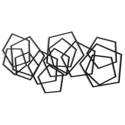 Black Astraga Pentagon Plaque