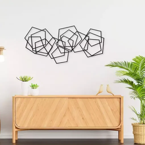 Black Astraga Pentagon Plaque
