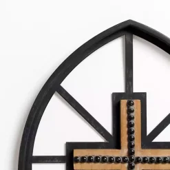 Black Beaded Cross Wall Plaque
