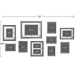 Black Bordeaux 10-pc. Gallery Wall Frame Set