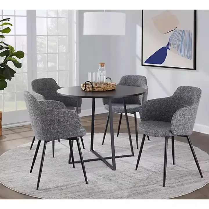 Black Canary Cosmo Round Dining Table