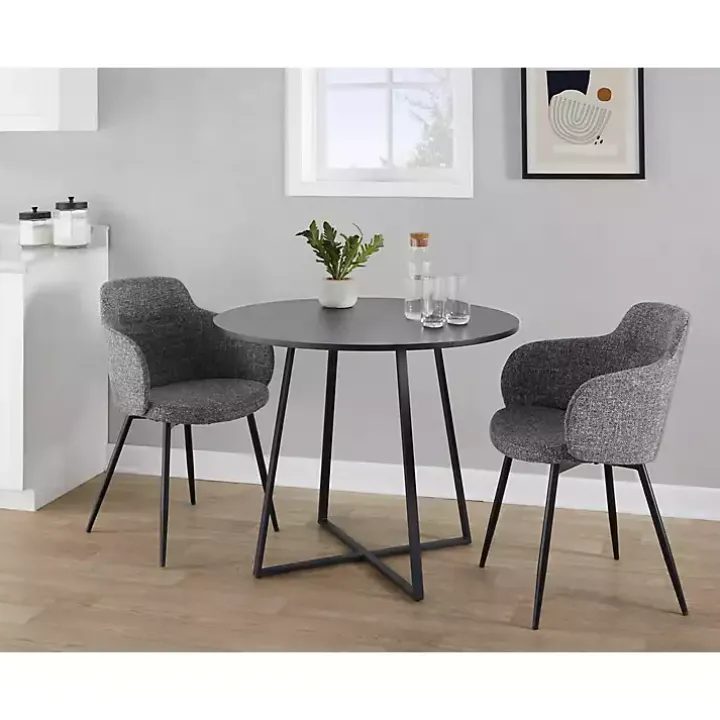 Black Canary Cosmo Round Dining Table