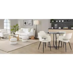 Black Canary Cosmo Round Dining Table