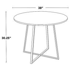 Black Canary Cosmo Round Dining Table