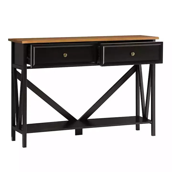 Black Cara Console Table
