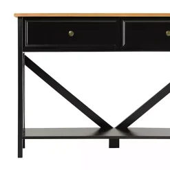Black Cara Console Table
