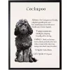 Black Cockapoo Facts Framed Wall Plaque