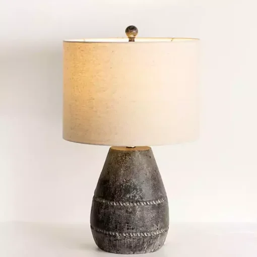 Black Concrete Porter Table Lamp