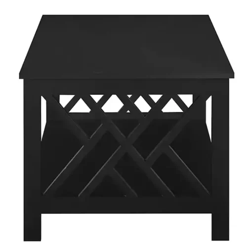 Black Cut-Out Sides Coffee Table