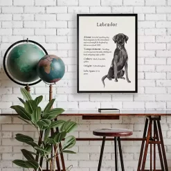 Black Lab Facts Framed Wall Plaque