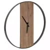 Black Ladd Natural Wood Wall Clock