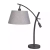 Black Metal Adjustable Task Shade Table Lamp