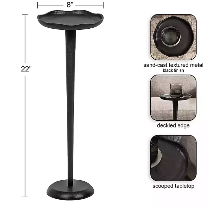 Black Metal Alicia Accent Table