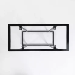 Black Metal and Glass Rectangular Accent Table
