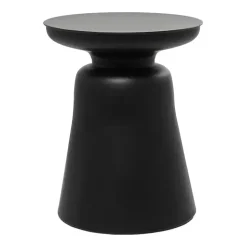 Black Metal Bell Shaped Accent Table