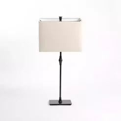 Black Metal Candlestick Table Lamp